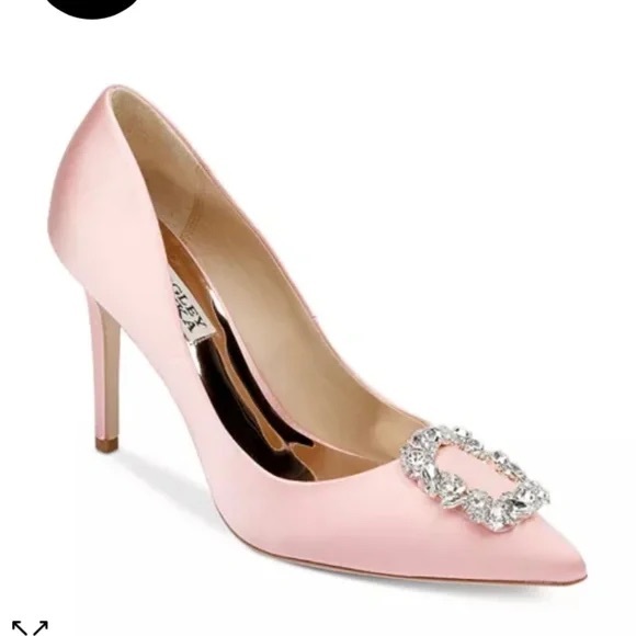 Badgley Mischka Shoes - EUC Badgley Mischka Cher Crystal Pumps 6.5 in Pink